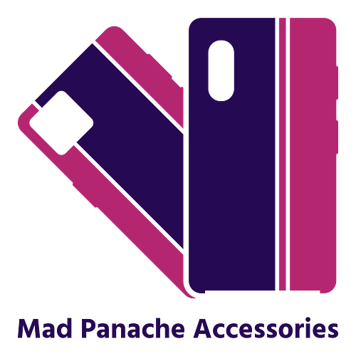 Mobile phone accessory logo for a business called Mad Panache Accessories.