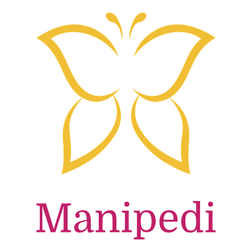 Un logo d'onglerie pour une entreprise appelée ManiPedi.