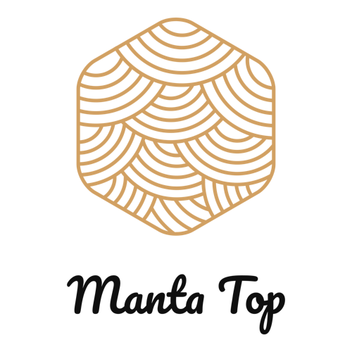 Logo para un negocio de manualidades de una empresa llamada Manta Top.