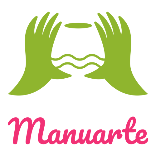 Logo para un negocio de manualidades de una empresa llamada ManuArte.