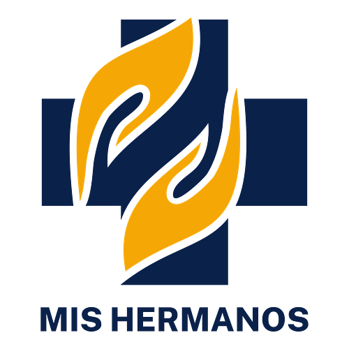 Logo cristiano de una empresa llamada Mis Hermanos.