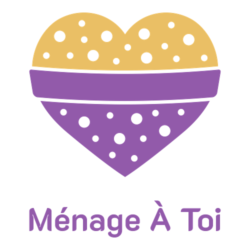 Un logo d'entreprise de nettoyage pour une entreprise appelée Ménage à Toi.