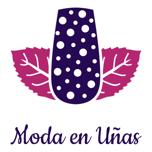 Logo de un salón de uñas llamado "Moda en Uñas".