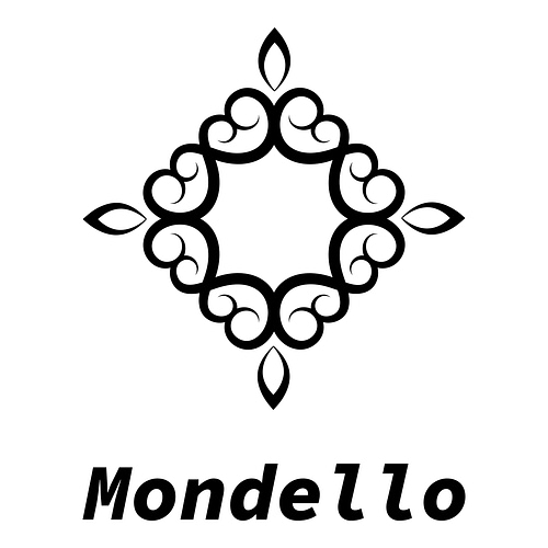 Logotipo para uma loja italiana chamada Mondello.