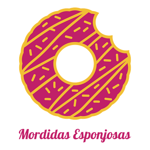 Logos para negocios de donas para un negocio de donas llamado "Mordidas Esponjosas".