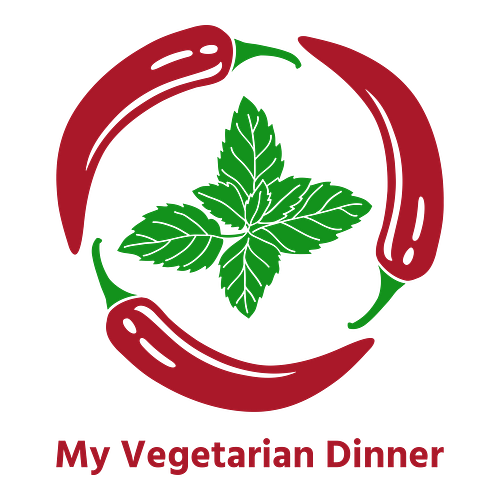 Random logo for a business called My Vegetarian Dinner.