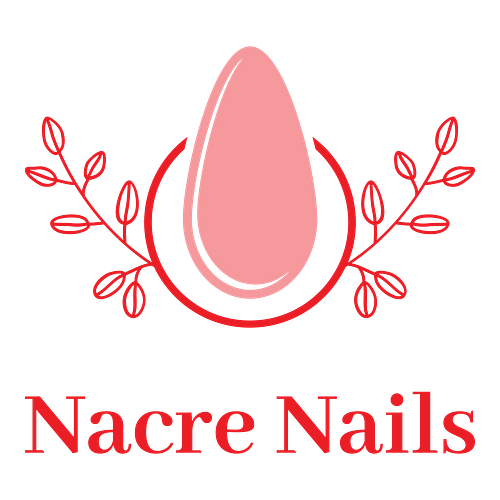 Un logo d'onglerie pour une entreprise appelée Nacre Nails.