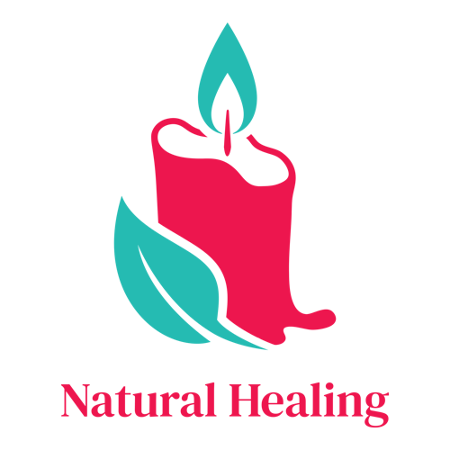 Logo para velas de una empresa llamada Natural Healing.