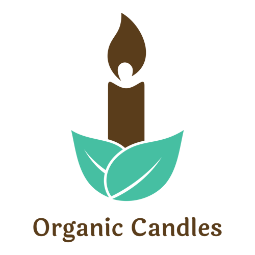 Logo para velas de una empresa llamada Organic Candles.
