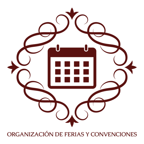 Logo de una empresa de organización de eventos llamada "Organización de Ferias y Convenciones".