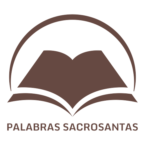 Logo cristiano de una empresa llamada Palabras Sacrosantas.