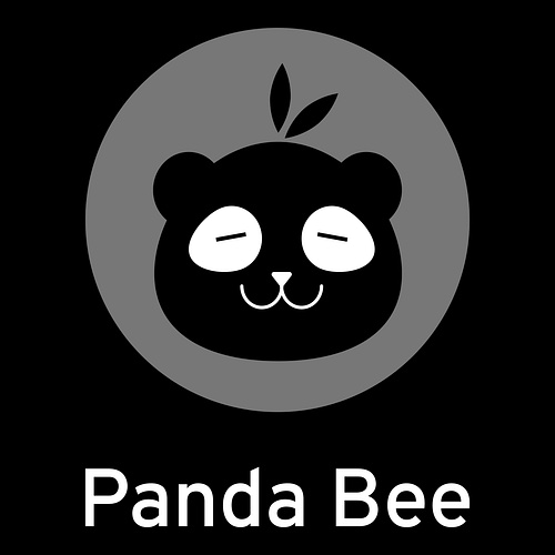Cute logo for a business called Panda Bee.