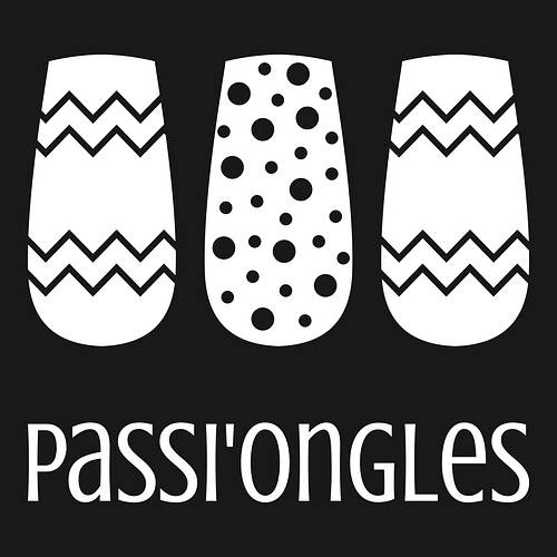 Un logo d'onglerie pour une entreprise appelée Passi'Ongles.