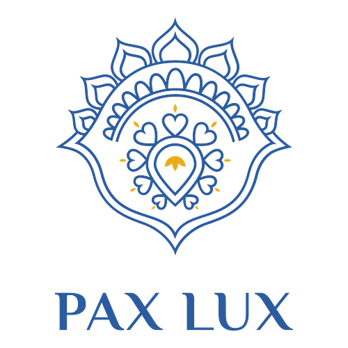 Logotipo para uma loja de artigos religiosos chamada Pax Lux.