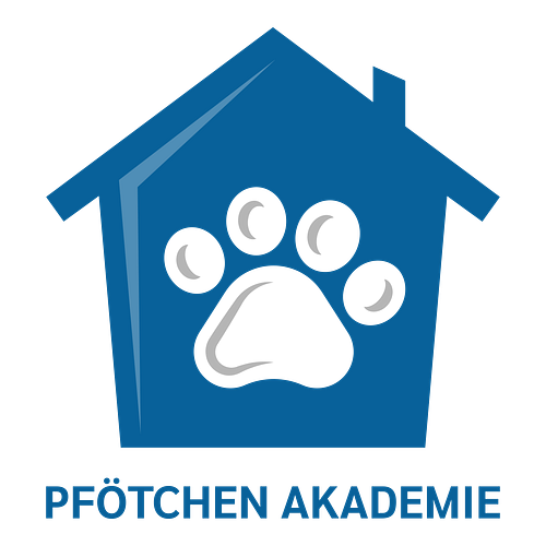 Ein Logo für eine Hundeschule namens Pfötchen Akademie.