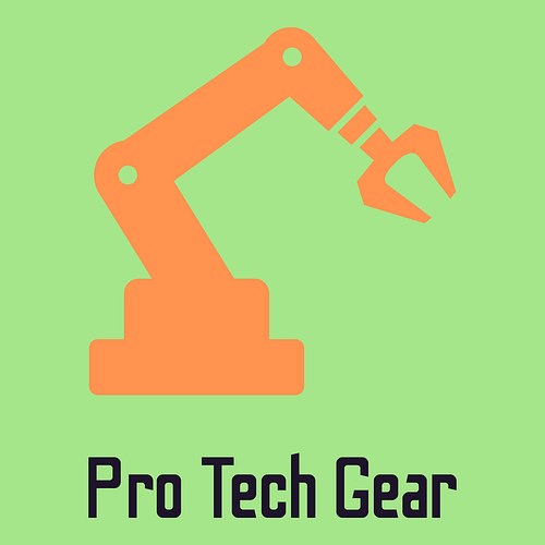 Electronics logo for a business called Pro Tech Gear.