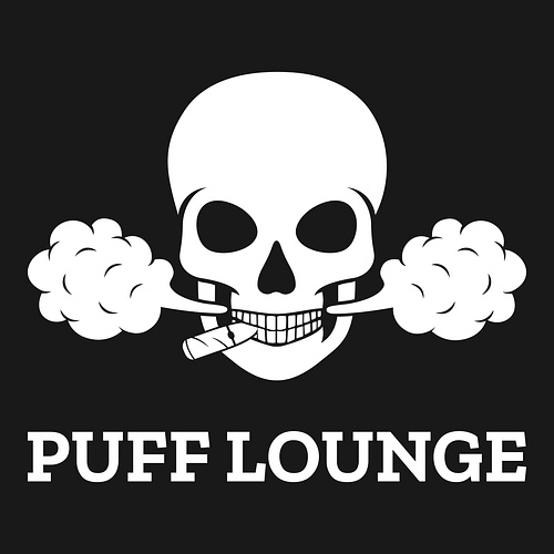 Random logo for a business called Puff Lounge.