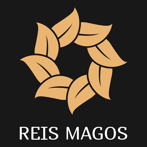 Logotipo bíblico para uma empresa chamada Reis Magos.