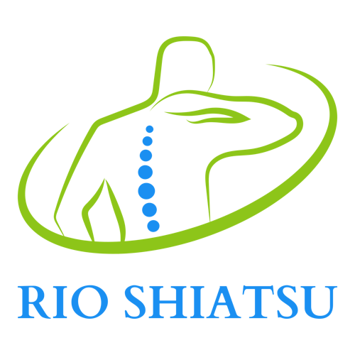 Logotipo para uma clínica de massagem chamada Rio Shiatsu.