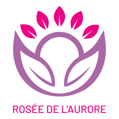 Un logo de cosmétique pour une entreprise appelée Rosée de l'Aurore.