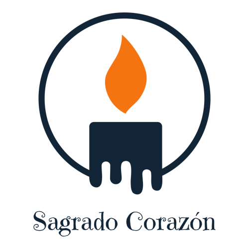 Logo para velas de una empresa llamada Sagrado Corazón.