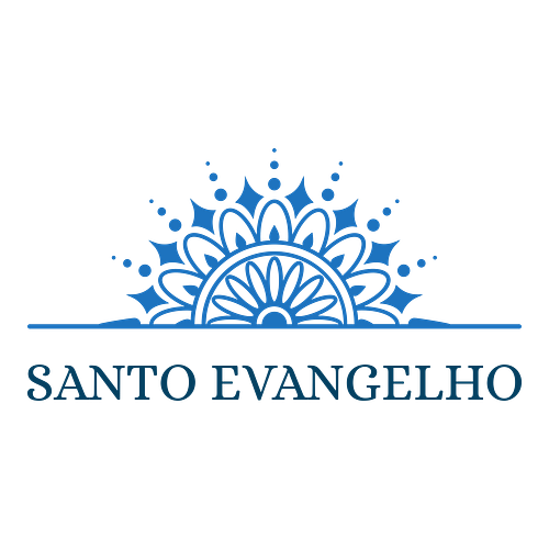 Logotipo para uma loja de artigos religiosos chamada Santo Evangelho.