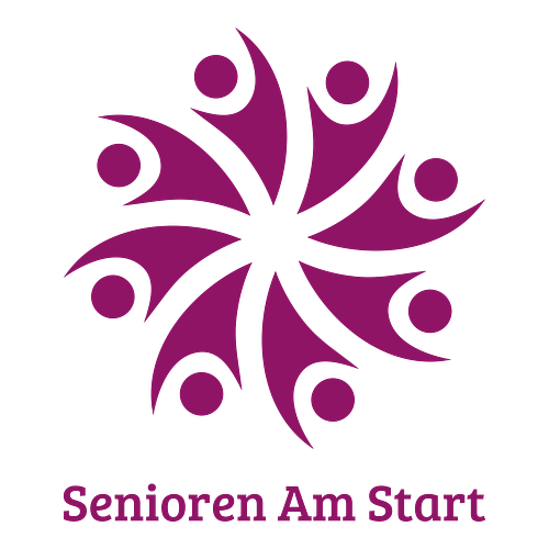 Ein Logo für ein Seniorenzentrum namens Senioren am Start.