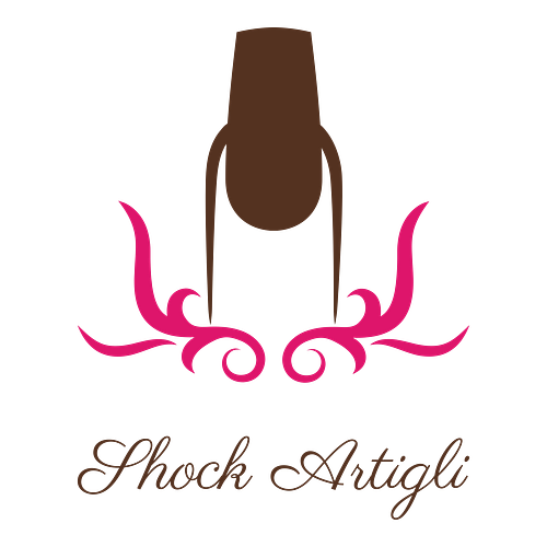 Un logo per un salone per le unghie che si chiama Shock Artigli.