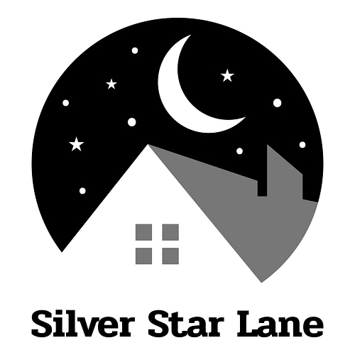 Lucky logo for a business called Silver Star Lane.