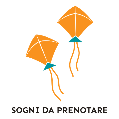 Un logo per un'agenzia viaggio che si chiama Sogni da Prenotare.