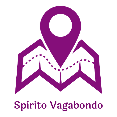 Un logo per un'agenzia viaggio che si chiama Spirito Vagabondo.