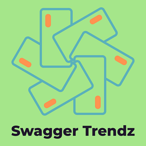 Mobile phone accessory logo for a business called Swagger Trendz.