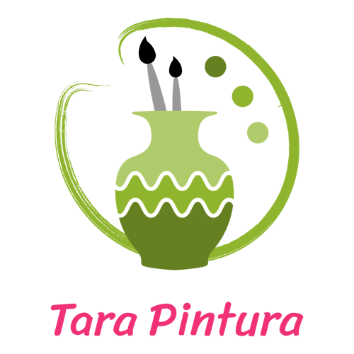 Logo para un negocio de manualidades de una empresa llamada Tara Pintura.
