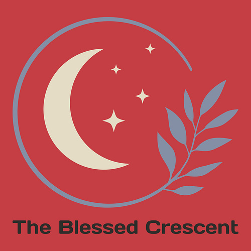 Lucky logo for a business called The Blessed Crescent.