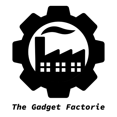 Electronics logo for a business called The Gadget Factorie.