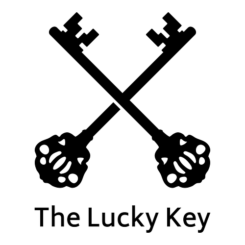 Lucky logo for a business called The Lucky Key.
