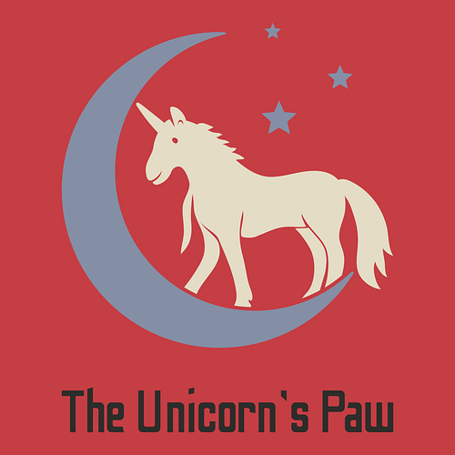 Lucky logo for a business called The Unicorn's Paw.