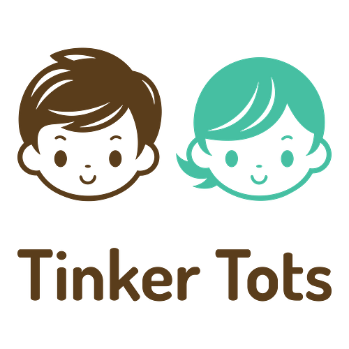Cute logo for a business called Tinker Tots.