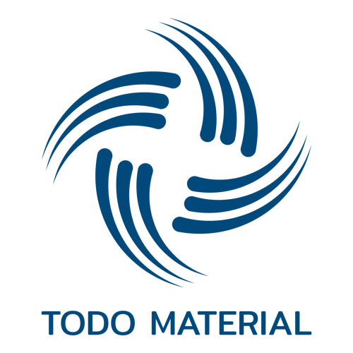 Logo para un negocio de manualidades de una empresa llamada Todo Material.