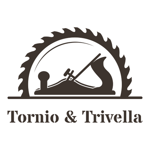Un logo per un’attività artigianale che si chiama Tornio & Trivella.