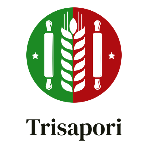 Un logo per un ristorante italiano che si chiama Trisapori.