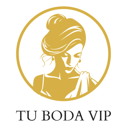 Logo de una empresa de organización de eventos llamada "Tu Boda VIP".