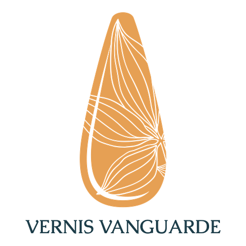 Un logo d'onglerie pour une entreprise appelée Vernis Vanguarde.