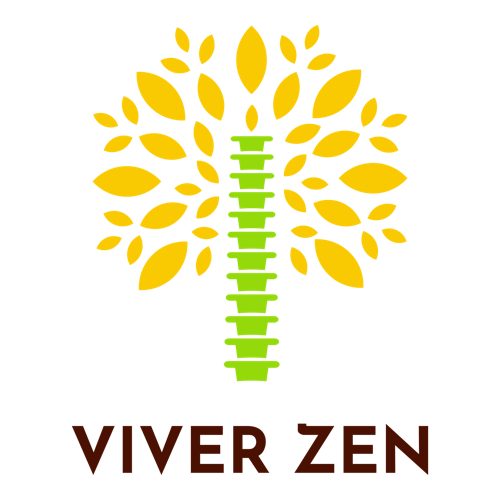 Logotipo para uma clínica de massagem chamada Viver Zen.